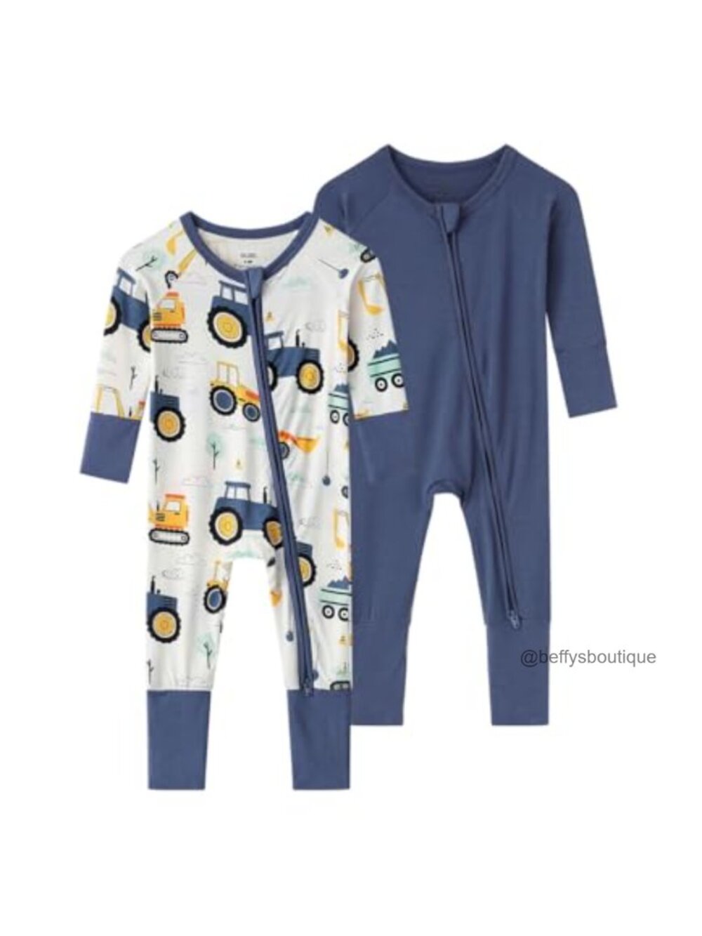 Bamboo Viscose Footless Pajamas Baby Boys Girls 2-Way Zip Sleep Play Romper